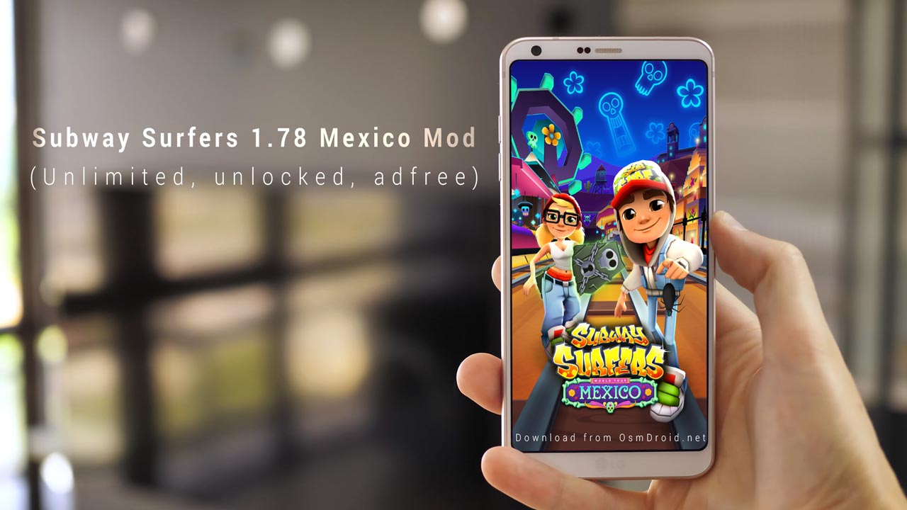 Subway Surfers 1.78.0 Mexico mod apk unlimited key coin unlocked adfree